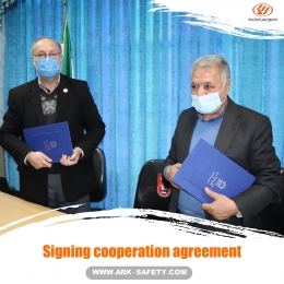 Signing cooperation agreement between Ark Safety Industry and Sahand University of Technology of Tabriz