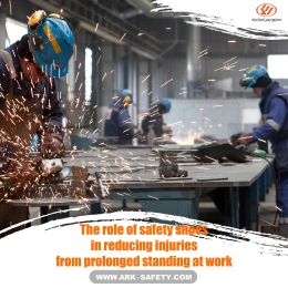 The role of safety shoes in reducing injuries from prolonged standing at work