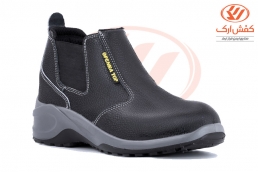 Women's safety boots with leather upper